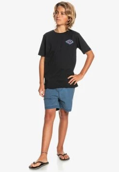 Quiksilver MYTHIC LIMITS MANCHES COURTES - T-shirt Imprimé - Black