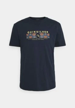 Quiksilver WRAP IT UP - T-shirt Imprimé - Navy Blazer