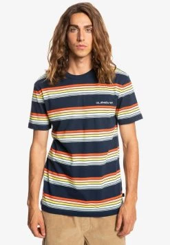 Quiksilver COREKY MATE - T-shirt Imprimé - Peach Pink Coreky