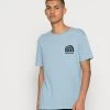 Quiksilver QUIKS GROOVE - T-shirt Imprimé - Faded Denim Heather -Quiksilver Soldes 8dae4132cc664f1aaef06aae7a05ce5d
