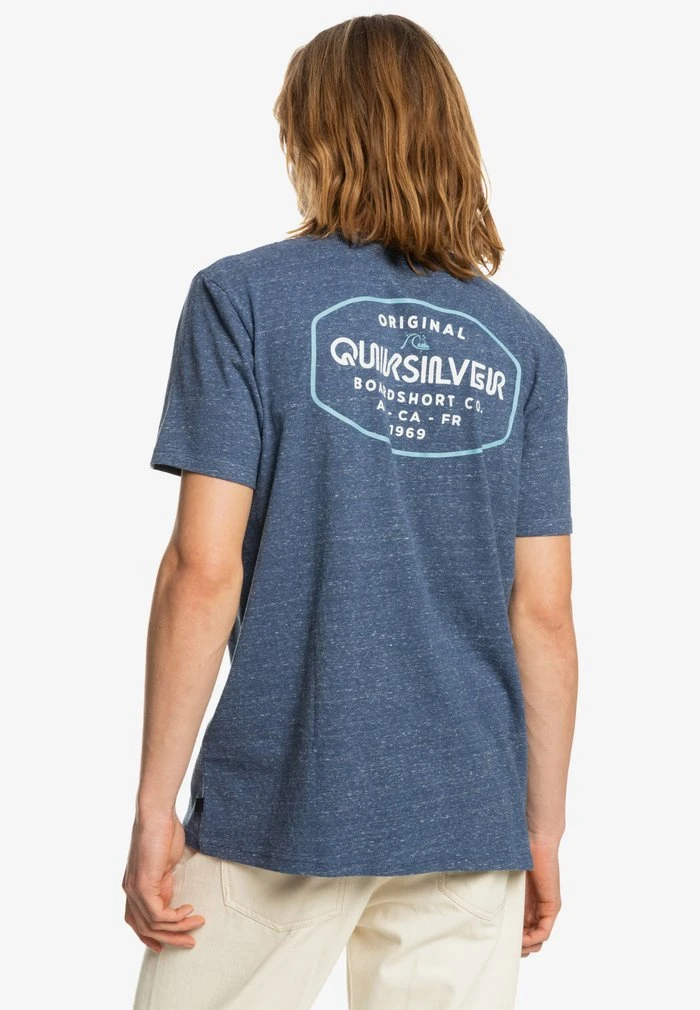 Quiksilver LOOSE HANDS - T-shirt Imprimé - Insignia Blue Heather 5 Quiksilver LOOSE HANDS - T-shirt Imprimé - Insignia Blue Heather – Image 3