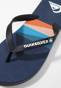 Quiksilver MOLOKAI SEASONS - Tongs - Black/blue/blue -Quiksilver Soldes 8ef72797310744578c5c20ba6cebfa59