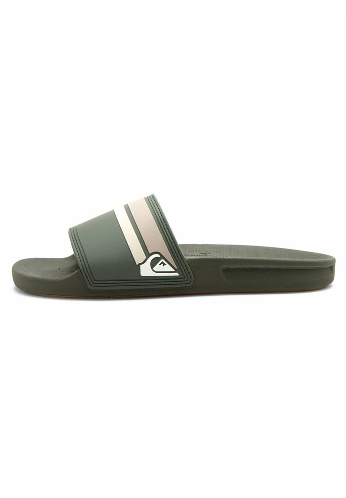 Quiksilver RIVI SLIDE - Sandales De Bain - Green/orange/green 6 Quiksilver RIVI SLIDE - Sandales De Bain - Green/orange/green – Image 4