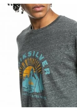 Quiksilver MOUNTAIN SIDE - T-shirt Imprimé - Charcoal Heather 6 Quiksilver MOUNTAIN SIDE - T-shirt Imprimé - Charcoal Heather -Quiksilver Soldes 902b2480723d4d27b728d75cdd4f2825