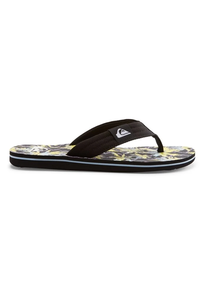 MOLOKAI LAYBACK - Tongs - black/yellow/yellow Quiksilver MOLOKAI LAYBACK - Tongs - Black/yellow/yellow -Quiksilver Soldes 918aa6da596a4e8da73e95d0c3c2476a