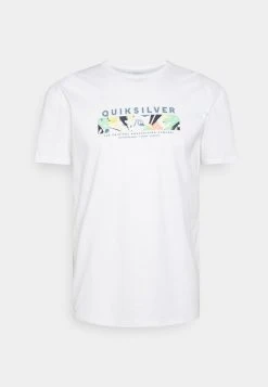 Quiksilver WRAP IT UP - T-shirt Imprimé - White