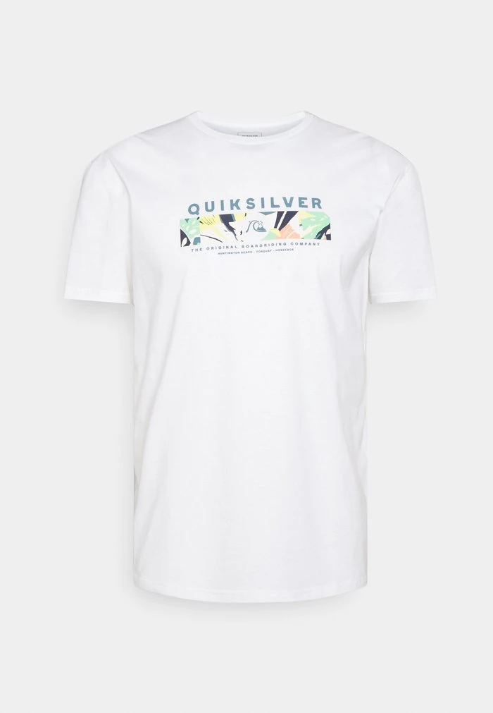 WRAP IT UP - T-shirt imprimé - white Quiksilver WRAP IT UP - T-shirt Imprimé - White -Quiksilver Soldes 91a2a11df8b54c828a3f548508836b65