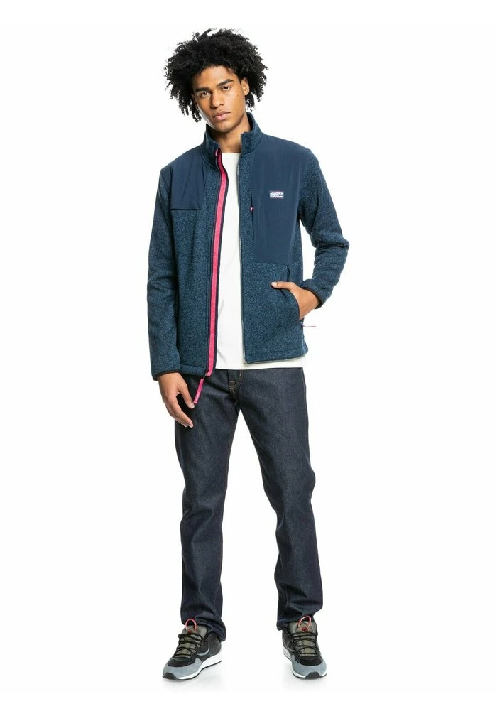 Sweat à capuche zippé - midnight navy heather Quiksilver Sweat à Capuche Zippé - Midnight Navy Heather -Quiksilver Soldes 91b22b86542c4f3a90a990beb290d01a