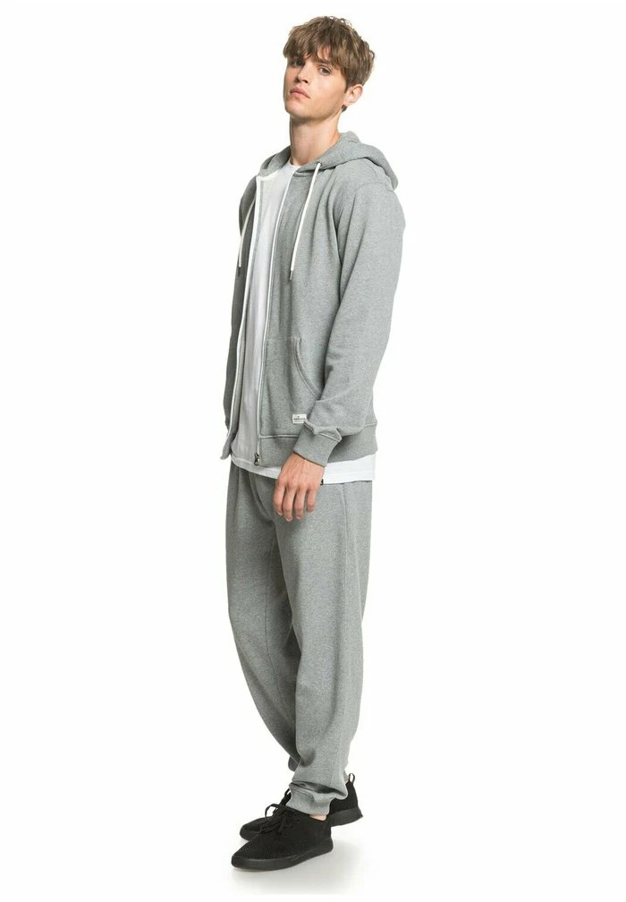 MIT REISSVERSCHLUSS FÜR MÄN - Sweat à capuche zippé - light grey heather Quiksilver MIT REISSVERSCHLUSS FÜR MÄN - Sweat à Capuche Zippé - Light Grey Heather -Quiksilver Soldes 91b3f920e2cf4f169b70d4d0b6201501