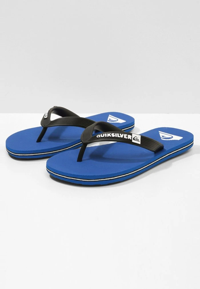 MOLOKAI - Tongs - black/blue Quiksilver MOLOKAI - Tongs - Black/blue -Quiksilver Soldes 9282bad8be754b6ead6e17ce79deca26