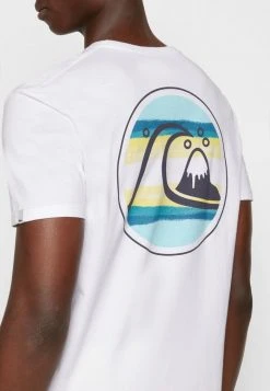 Quiksilver RESIN TINT - T-shirt Imprimé - White -Quiksilver Soldes 929dc28a40154b248f5c346af530fa11