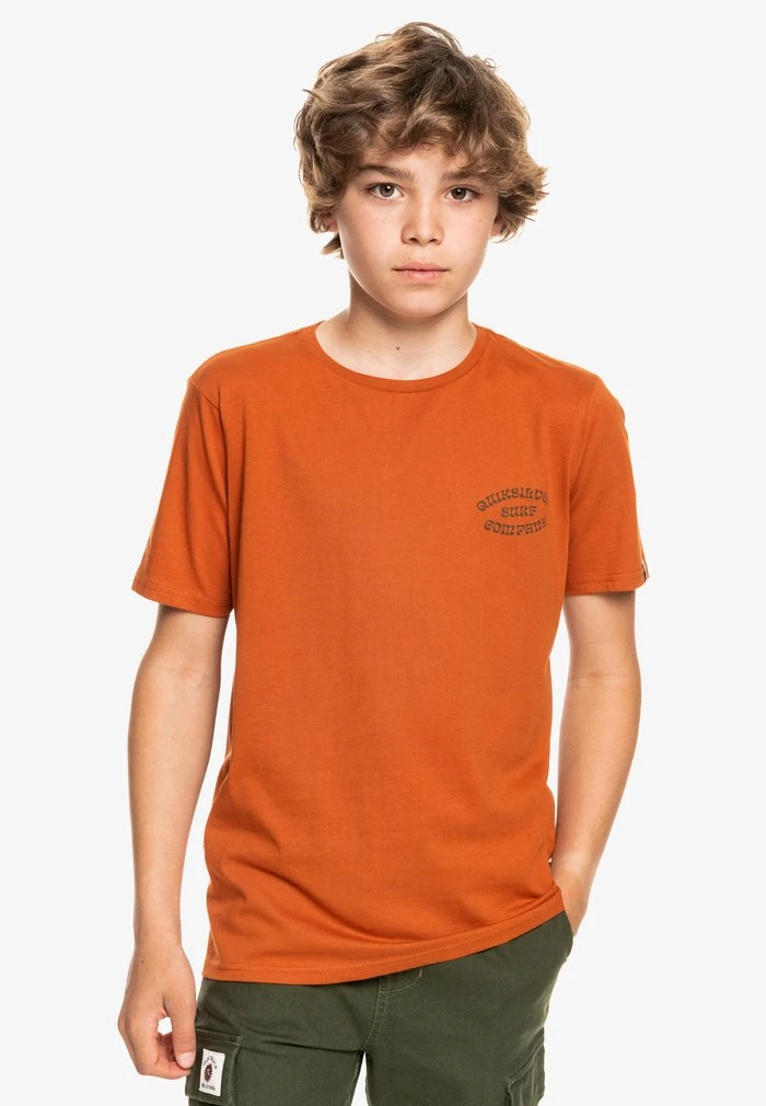 WILD CARD - T-shirt imprimé - cinnamon Quiksilver WILD CARD - T-shirt Imprimé - Cinnamon -Quiksilver Soldes 9356f04c974e4b098bfded6088ee76c0