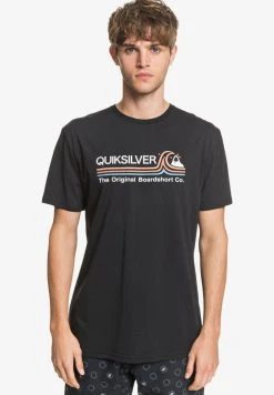 Quiksilver STONE COLD CLASSIC - T-shirt Imprimé - Black