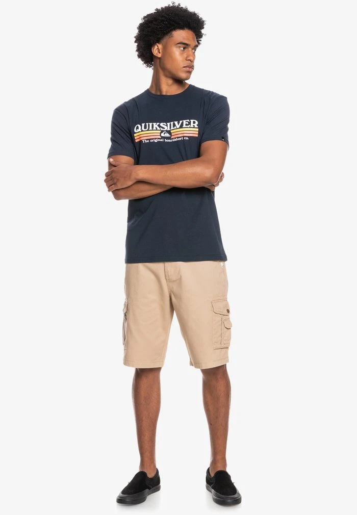 Quiksilver LINED UP - T-shirt Imprimé - Navy Blazer 4 Quiksilver LINED UP - T-shirt Imprimé - Navy Blazer – Image 2