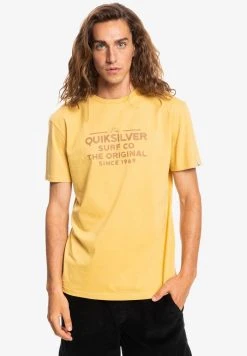 Quiksilver FEEDING LINE MANCHES COURTES - T-shirt Imprimé - Rattan