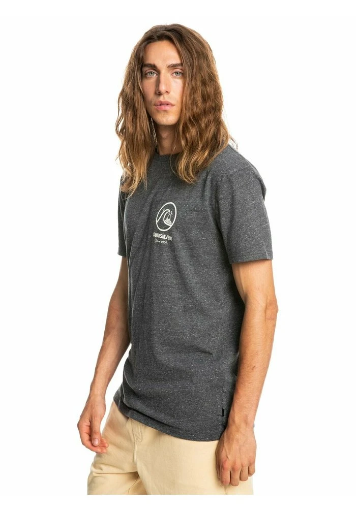 Quiksilver GONE WORDS MANCHES COURTES - T-shirt Basique - Charcoal Heather 6 Quiksilver GONE WORDS MANCHES COURTES - T-shirt Basique - Charcoal Heather – Image 4