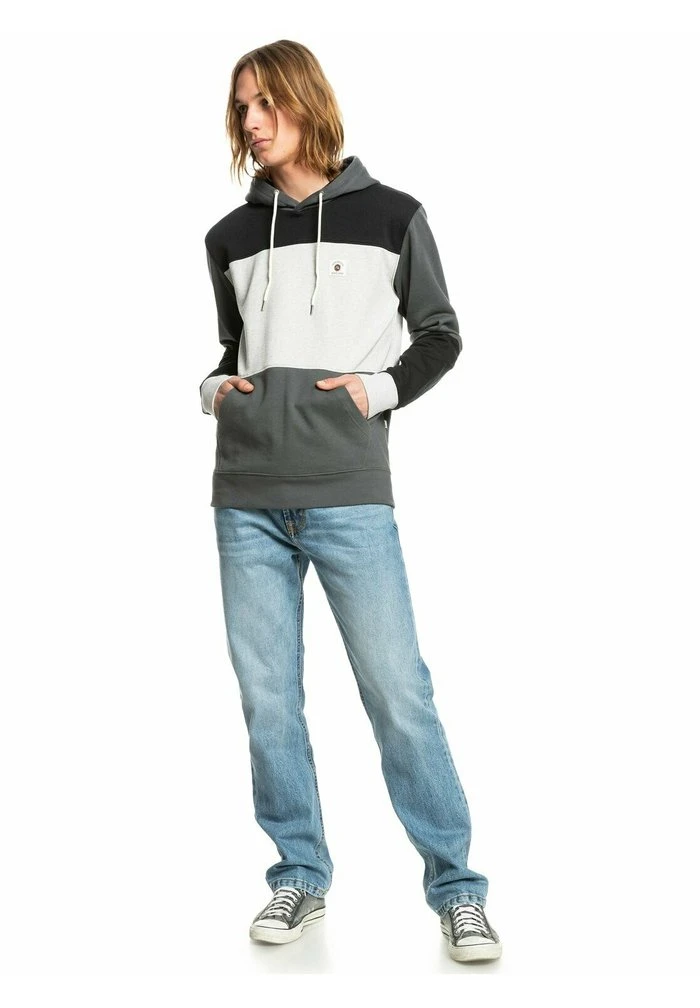 Quiksilver CHROMEBLOCK - Sweat à Capuche - Black/grey 4 Quiksilver CHROMEBLOCK - Sweat à Capuche - Black/grey – Image 2