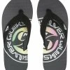 Quiksilver MOLOKAI LAYBACK - Tongs - Grey/green/grey -Quiksilver Soldes 9755c0ab950a4ae3af17718d52aeb253