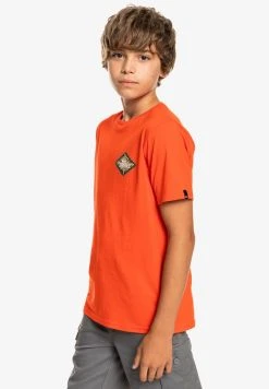 Quiksilver NINETIES SON SS YTH - T-shirt Imprimé - Cherry Tomato -Quiksilver Soldes 97cce5e50f5d4c3397828bd52de1655d