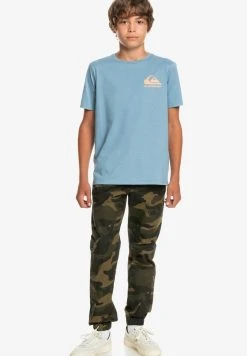 Quiksilver HOW ARE YOU FEELING - T-shirt Imprimé - Faded Denim