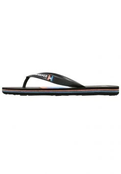 Quiksilver MOLOKAI SLAB - Tongs - Black/grey/blue