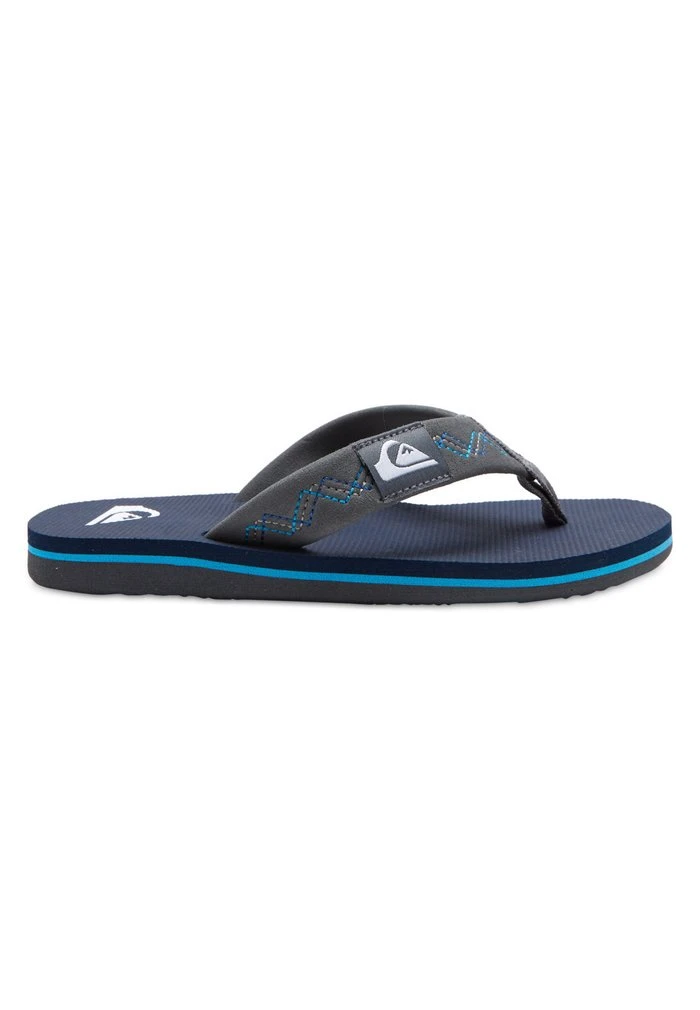 Quiksilver MOLOKAI STITCHY - Tongs - Grey/blue/blue 4 Quiksilver MOLOKAI STITCHY - Tongs - Grey/blue/blue – Image 2