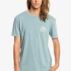 Quiksilver SLOW MOVER - T-shirt Imprimé - Sea Pine -Quiksilver Soldes 9ea87755db2d4f2fadefb5570bf317b5