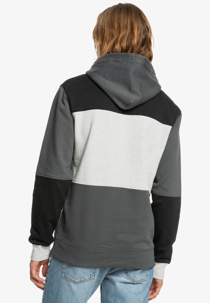 Quiksilver CHROMEBLOCK - Sweat à Capuche - Black/grey 5 Quiksilver CHROMEBLOCK - Sweat à Capuche - Black/grey – Image 3