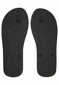 Quiksilver MOLOKAI PULSE - Tongs - Black/black/yellow -Quiksilver Soldes 9f62d58105b2405fbdd6290d5f01e922