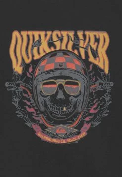 Quiksilver BIKE SKULLS CREW YOUTH - Sweatshirt - Black -Quiksilver Soldes a034858f7ee9453d9e45ceb0625639da