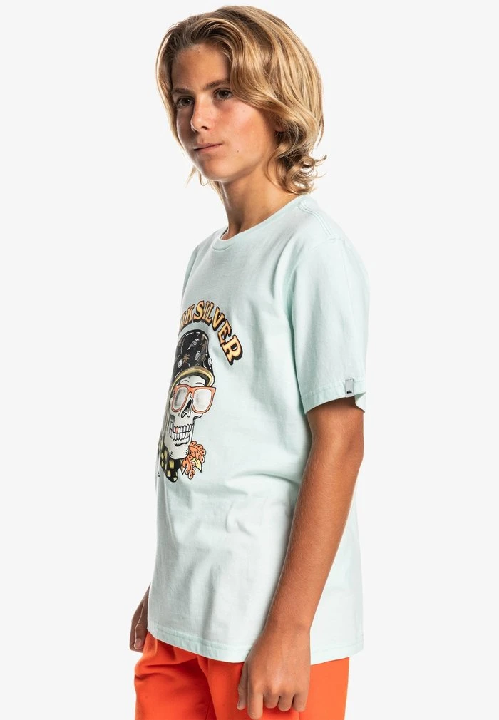 Quiksilver SKULL TROOPER SS YTH - T-shirt Imprimé - Blue Glass 6 Quiksilver SKULL TROOPER SS YTH - T-shirt Imprimé - Blue Glass – Image 4