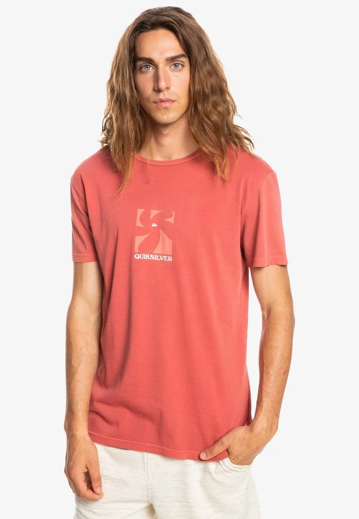 Quiksilver BIG ISLAND - T-shirt Imprimé - Burnt Ochre 3 Quiksilver BIG ISLAND - T-shirt Imprimé - Burnt Ochre