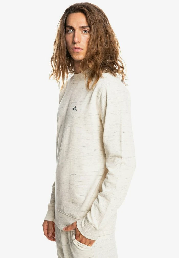 Quiksilver Sweatshirt - Antique White Spacedye 6 Quiksilver Sweatshirt - Antique White Spacedye – Image 4