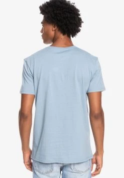 Quiksilver COMP LOGO SS - T-shirt Imprimé - Faded Denim -Quiksilver Soldes a4f3fec5601943449c109ffeea6cc776