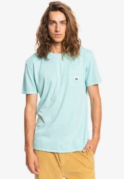 Quiksilver SUB MISSION - T-shirt Basique - Light Blue