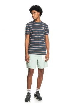 Quiksilver RANGE MANCHES COURTES - T-shirt Imprimé - Midnight Navy Range Stripe -Quiksilver Soldes a60e81e078234de3905b0d697431f992