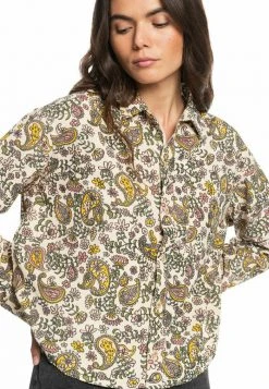 Quiksilver PAISLEY PARK - T-shirt à Manches Longues - Macadamia Paisley Park -Quiksilver Soldes a643b6e0bfc24e59befe492f43c60597