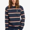 Quiksilver FEEDER - Sweatshirt - Cherry Tomato Feeder Stripe