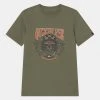 Quiksilver BIKER SKULL - T-shirt Imprimé - Four Leaf Clover -Quiksilver Soldes a76b74cf7d5d4d79a7df97c2e508dd8a