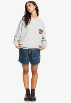 Quiksilver NO LIMITES - Sweatshirt - Light Grey Heather -Quiksilver Soldes a800e646ace84441a54a431a2af737c5