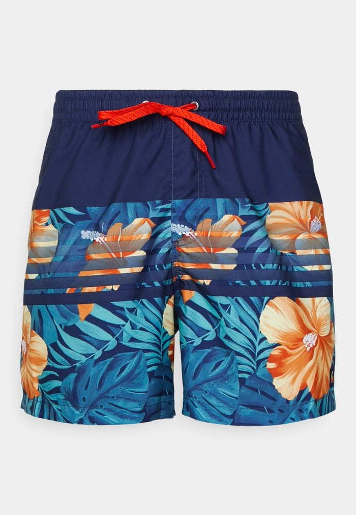 Quiksilver EVERYDAY FLORAL STRIPE - Short De Bain - Navy Blazer 5 Quiksilver EVERYDAY FLORAL STRIPE - Short De Bain - Navy Blazer – Image 3