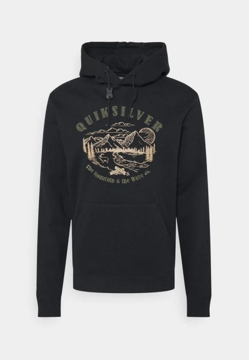 Quiksilver BIG - Sweat à Capuche - True Black -Quiksilver Soldes abe52faebaf449b0a08c9ed06d62898e