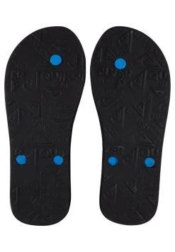 Quiksilver MOLOKAI WORD BLOCK - Tongs - Blue/black/blue -Quiksilver Soldes ac83334ab6ca4a12ab5ddbec0943dbab