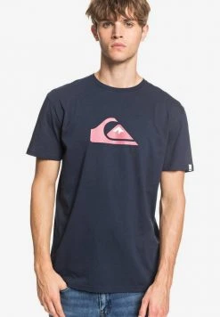Quiksilver COMPLOGOSS - T-shirt Imprimé - Navy