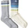 Quiksilver 2 PACK - Chaussettes - Ivory Heather -Quiksilver Soldes af4d2ae310574484870082a2c6cfc10b