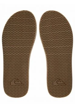 Quiksilver LEFT COASTA - Tongs - Brown/brown/brown -Quiksilver Soldes b0148966d69148cfa05d57fb90651ca8