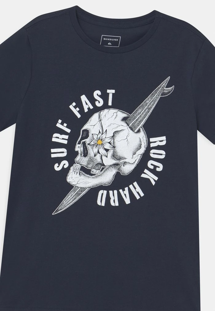 Quiksilver SKULLED DREAM TEE 2 PACK - T-shirt Imprimé - White/navy 6 Quiksilver SKULLED DREAM TEE 2 PACK - T-shirt Imprimé - White/navy â Image 4