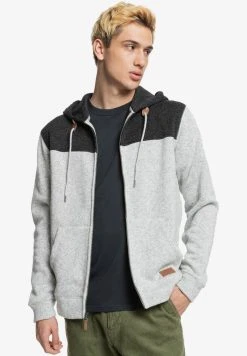 Quiksilver KELLER - Sweat à Capuche - Light Grey Heather