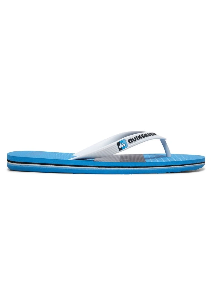 Quiksilver MOLOKAI WORD BLOCK - SANDALEN FÜR MÄNNER AQYL100986 - Tongs - White/grey/blue 3 Quiksilver MOLOKAI WORD BLOCK - SANDALEN FÜR MÄNNER AQYL100986 - Tongs - White/grey/blue