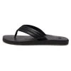 Quiksilver Tongs - Black Black Brown -Quiksilver Soldes b24b56025cb64895af26527970418b89